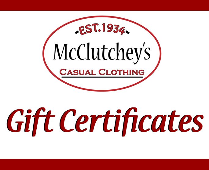 McClutchey's Gift Certificates
