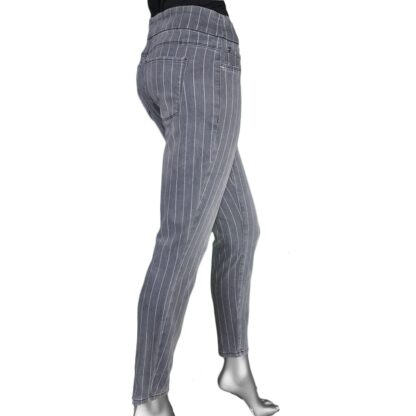 Tribal Women's Audrey Pull-On Jegging- Grey Stripe - Image 2