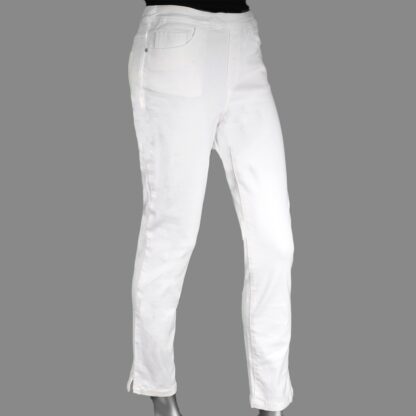 Tribal Women's 5 pocket Pull On Pant- Cream - Image 2