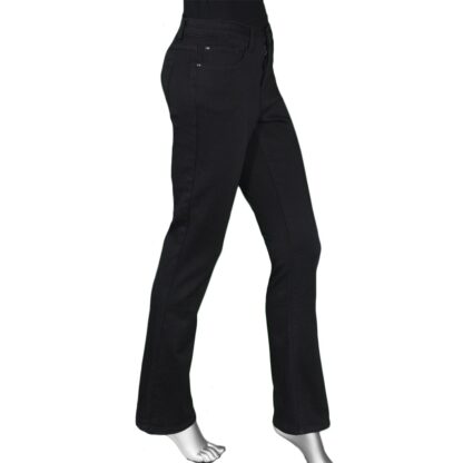 Tribal Women's Audrey 5 Pocket Micro Flare Jean Black - Image 2