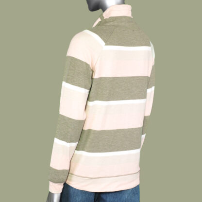Tribal Raglan Cowl Neck Top- Khaki - Image 2