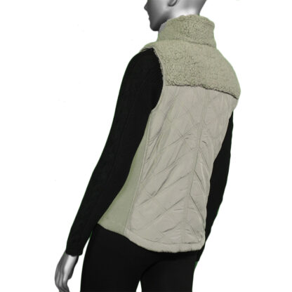 Tribal Quilted Vest- Khaki - Image 2