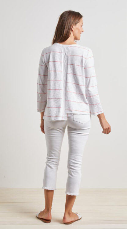 Habitat Beach Stripe Pullover Coral - Image 2