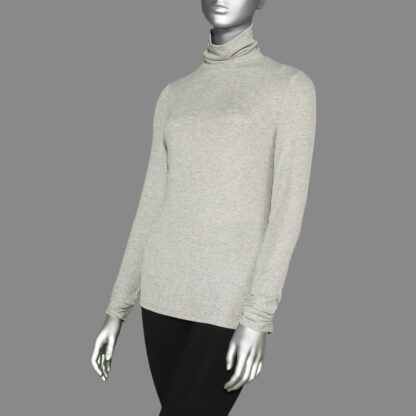 Tribal Turtle Neck Top Grey Mix. Tribal Style: 3956O-2839-0266