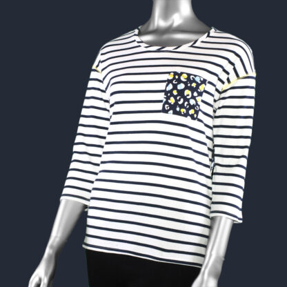 Tribal Striped Pocket Tee