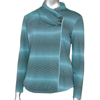 Habitat Surplice Button Pullover Top Atlantic