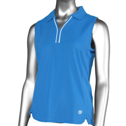 Tribal Sleeveless Polo- Malibu