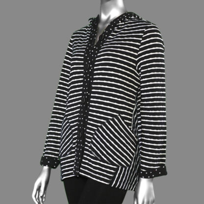 Habitat Dot/Stripe Hoodie- Black