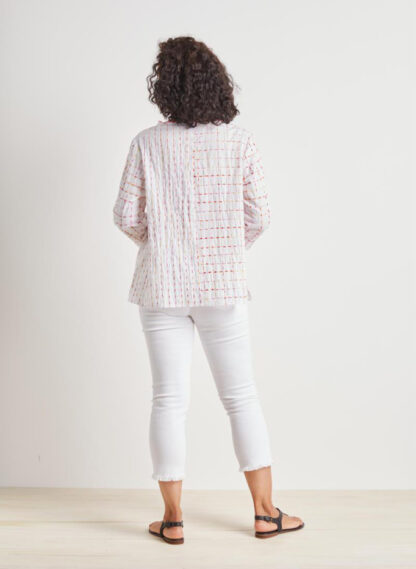 Habitat Peruvian Mix Pocket Pull Over- Coral - Image 2
