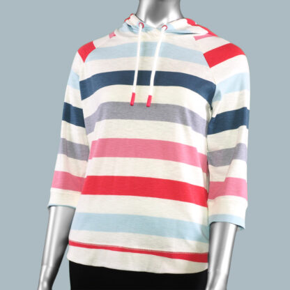 Tribal Raglan Hoodie- Bubblegum