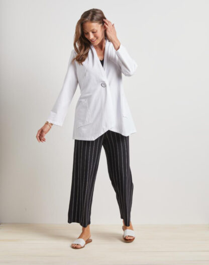 Habitat Shawl Jacket- White
