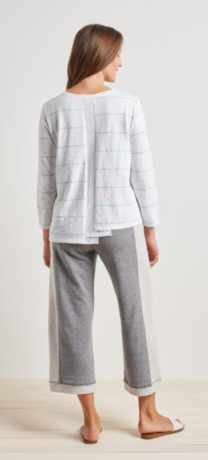 Habitat Beach Stripe Pullover- Turquoise - Image 2