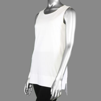 Habitat Deep Hem Jersey Tank- White