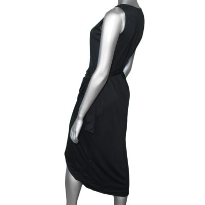 Tribal Sleeveless Wrap Dress- Black - Image 2