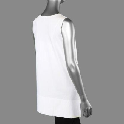 Habitat Deep Hem Jersey Tank- White - Image 2
