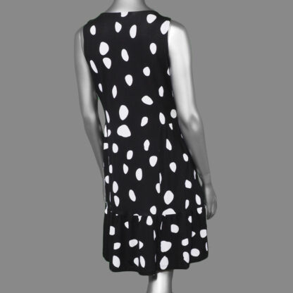 Tribal Sleeveless Dress-Black Dot - Image 2
