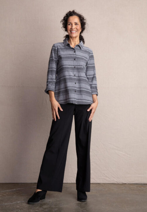 Habitat City Stripe Illusion Shirt- Black. Habitat Style: 65126 .