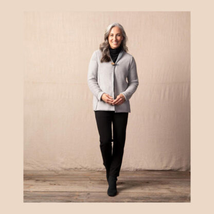 Habitat Cotton Mix Shawl Cardigan- Grey. Habitat Style: 83031 .