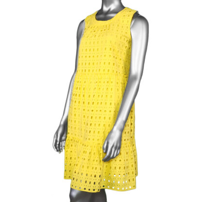 Tribal Layered Dress- Lemon