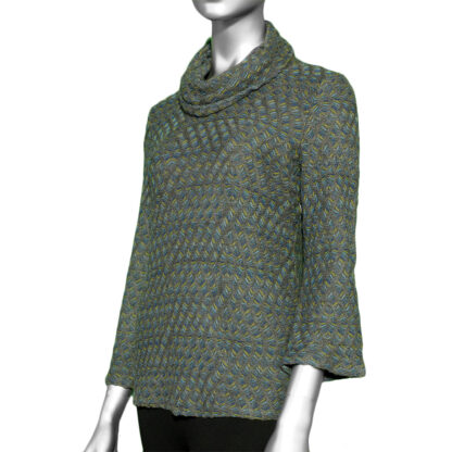 Habitat Kaleidoscope Knit Boxy Cowl- Aegean. Habitat Style: 57139.