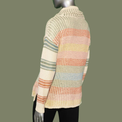 Tribal Drop Shoulder Sweater- Blush - Image 2