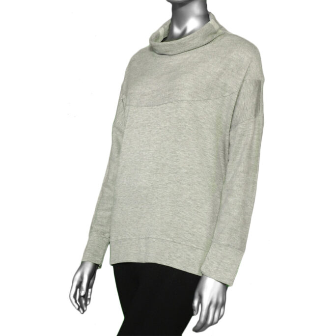 Tribal Top with Side Slits- Grey Mix. Tribal Style: 4760O-3353-0266