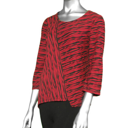 Habitat Verona Knit Mix Direction Pullover- Cerise