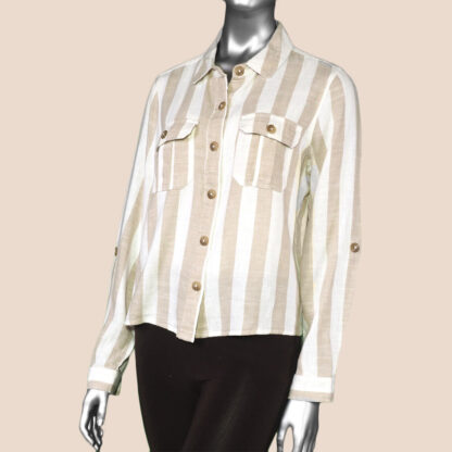 Tribal Shacket Creme Brulee. Tribal Style: 6975O-4400-2751