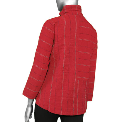Habitat Bubble Mix Ruch Collar Jacket- Cerise - Image 2