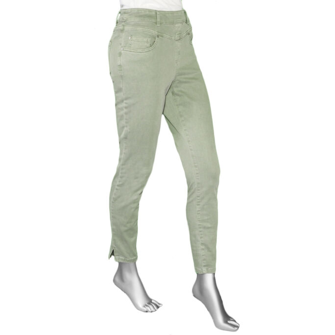 Tribal Pull On Ankle Pant With Front Yoke- Laurel. Tribal Style: 4699O-2020W-0731