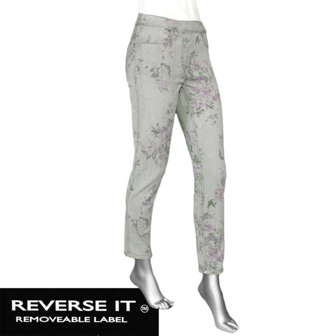Tribal Audrey Pull on Ankle Jegging- Grey Dawn. Tribal Style: 5641O-2020P-2761