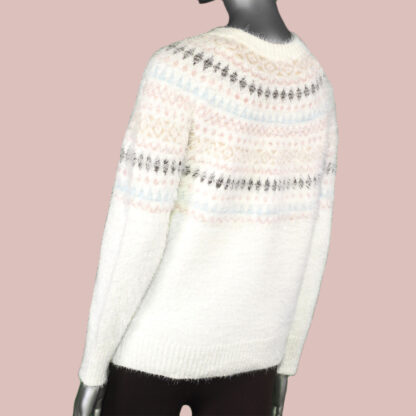 Tribal Fair Isle Sweater- Eggshell - Image 2