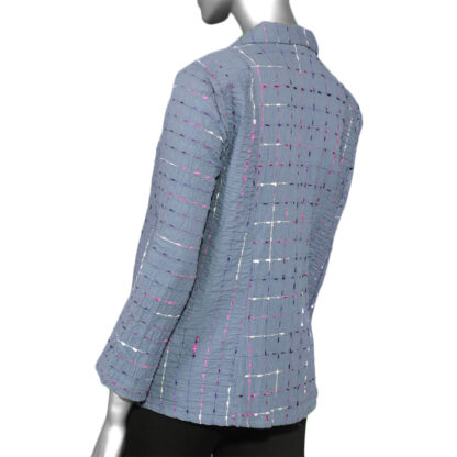 Habitat Peruvian Mixed Button Top- Fog - Image 2