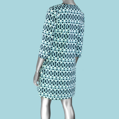 Lulu-B Travel Dress- Navy. Style: SPX4423 GCNY . Rear .