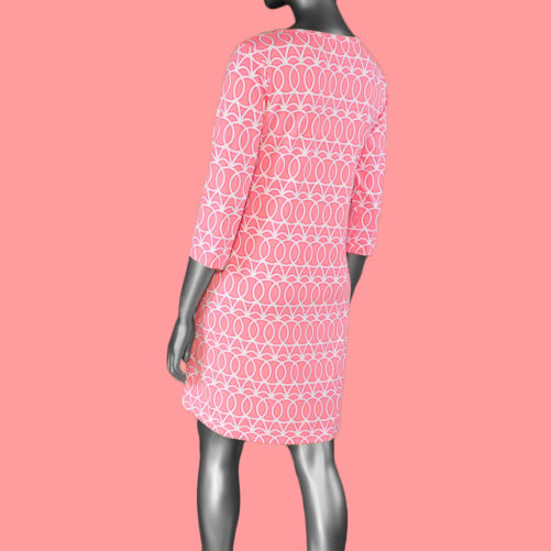 Lulu-B Travel Dress- Coral . Style: SPX4423 GCCP . Rear.