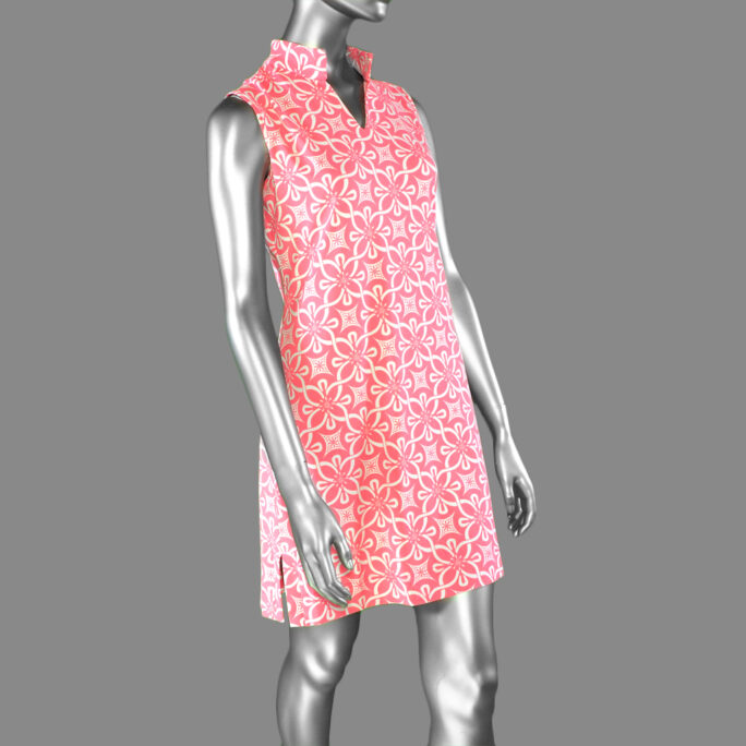 Lulu-B Keyhole Dress Sleeveless- Tahitian Coral. Style: SPX4428P GFNC