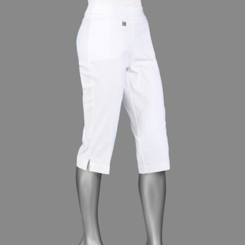 Lulu-B Pedal Pusher- White. Style: BLD 3127 WHT