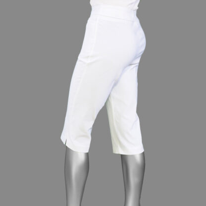 Lulu-B Pedal Pusher- White. Style: BLD 3127 WHT rear