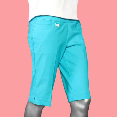 Lulu-B Bangladine® Golf Bermuda - Clear Turquoise . Style: BLD 3102 TQCL
