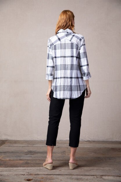 Habitat Plaid Shape Shirt- Sand . Habitat Style: 48720 Back