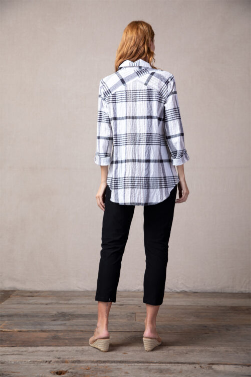 Habitat Plaid Shape Shirt- Sand . Habitat Style: 48720 Back