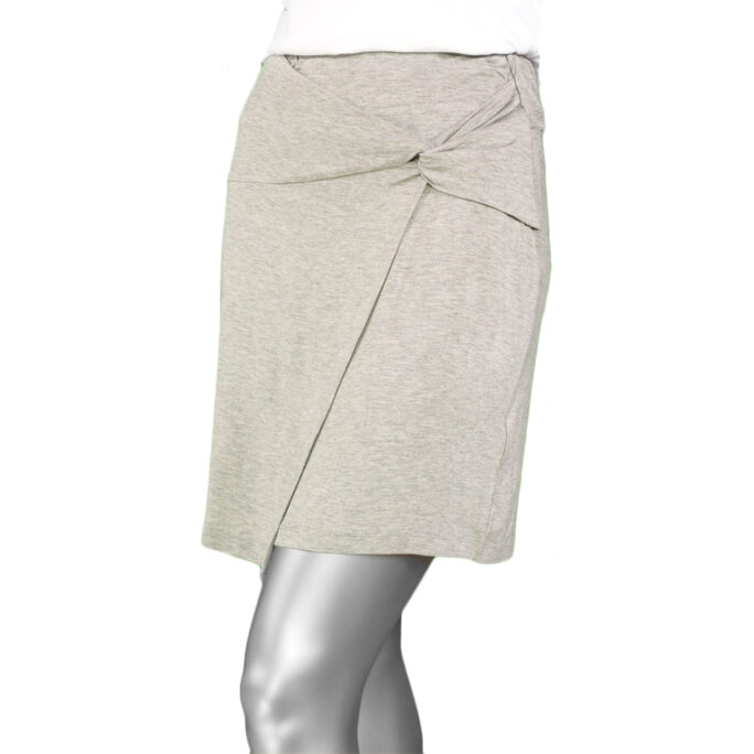 Tribal Pull On Skort with Knot- Light Grey Mix.  Tribal Style: 4987O/2672 2492