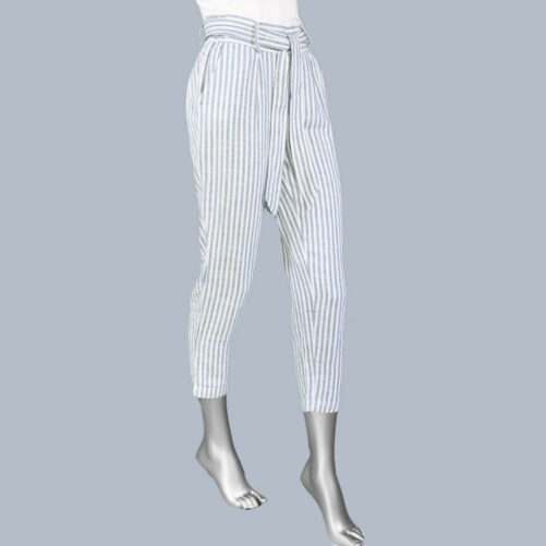 Tribal Pull On Ankle Pant- Chambray Stripe . Tribal Style: 7350O-4400-2884