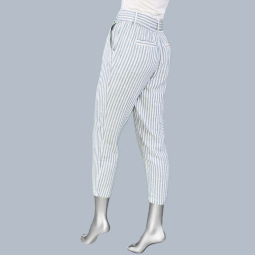 Tribal Pull On Ankle Pant- Chambray Stripe . Tribal Style: 7350O-4400-2884 Back
