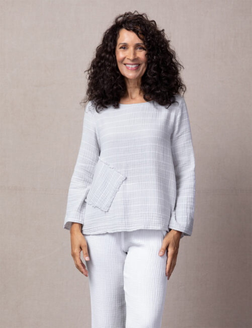 Habitat Seaside Pocket Pullover- Dove . Habitat Style: 76801