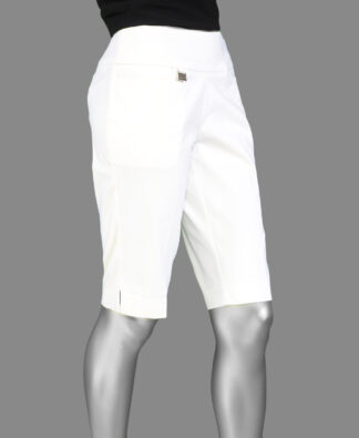 Lulu-B Bangladine® Golf Bermuda- White . Style: BLD3102 WHT