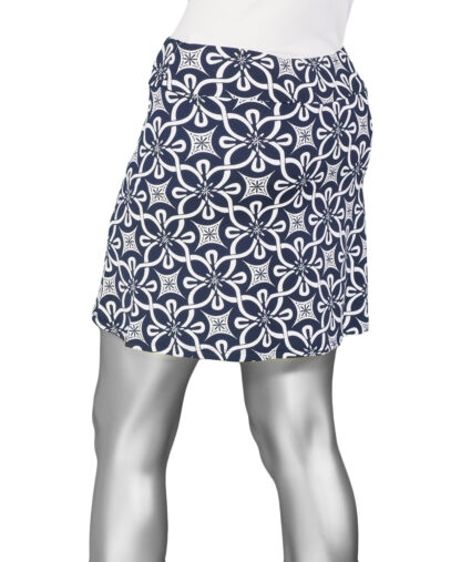 Lulu-B Fun Skort- Navy . Style:  SPX 3186 GFNV back
