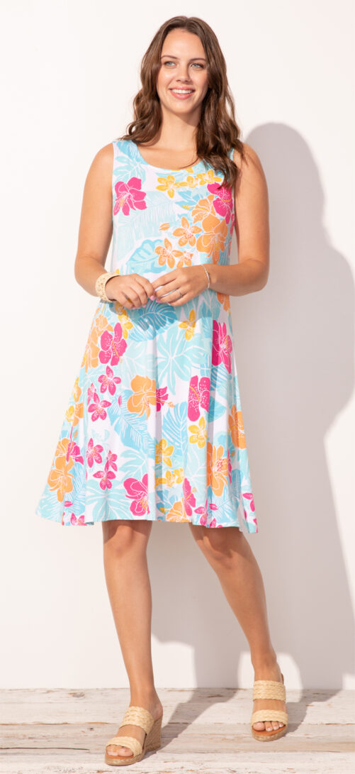 Escape Tank Dress- Floral .  Style: 85301 FLR