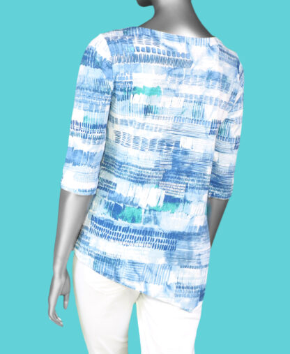 Habitat High Tide Scoop Neck- Blue Bayou .  Habitat Style: 28304 back
