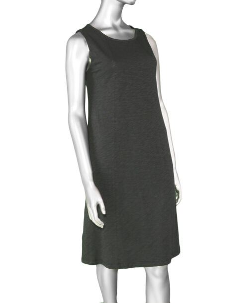 Escape Cotton Slub Tank Dress- Black .  Escape Style: 80001